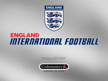 England International Football 2004 Edition (Europe) screen shot title